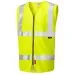 Flame Retardant And Anti Static Hi Vis Vest With Zip Leo W25 Yellow