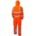 Hi Vis Waterproof Coverall With Hood Leo CV02 EcoViz