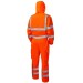 Hi Vis Waterproof Coverall With Hood Leo CV02 EcoViz