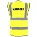 Hi vis vest with Manager to rear