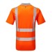 PULSAR Life Men's Sustainable Hi Vis Poloshirt Orange LFE924 Rear