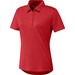 Collegiate Red Womens performance Primegreen polo shirt AD045 adidas