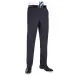 8387 Avalino Single Pleat Trouser Charcoal Pinstripe