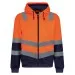 Regatta Pro hi-vis full zip hoodie TRF625 Orange/Navy
