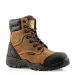 Dark Brown Buckbootz Safety Lace Zip Boot BSH008