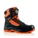 Buckbootz Black Orange Hi Vis Safety Boot BVIZ1