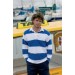Front Row FR08M,Sewn stripe rugby shirt