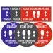 Social Distancing Floor Sticker 300mm